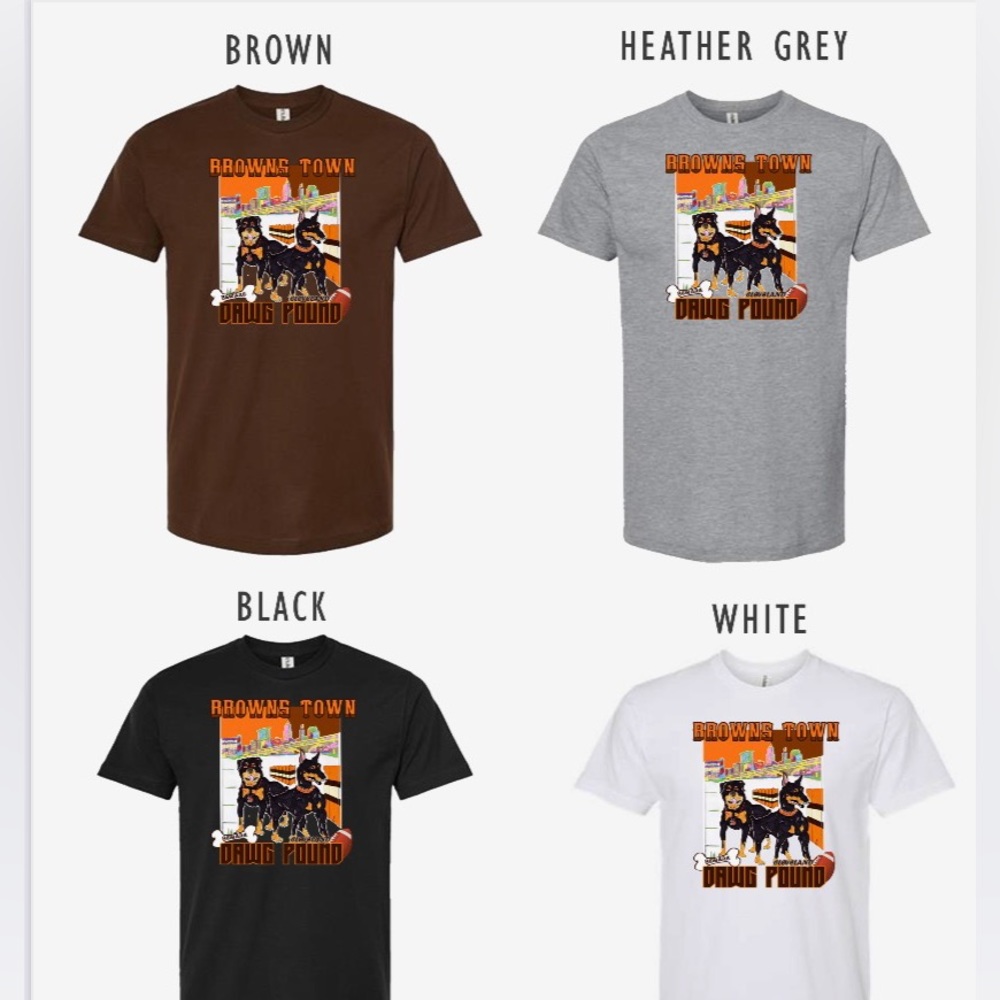 Custom Cleveland Browns T-Shirt! Playoff Ready!!🐶